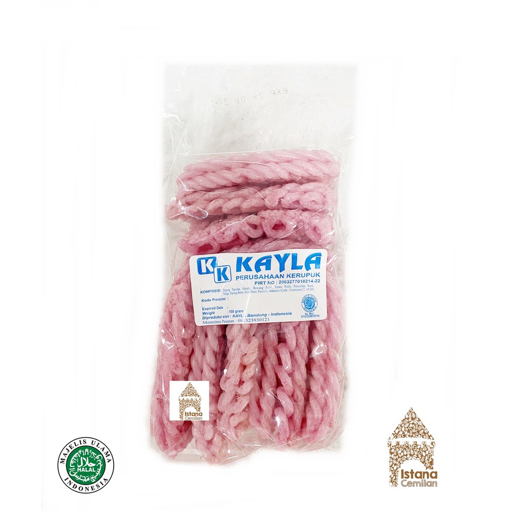 

Kerupuk Aci Pink / Merah Kayla DDN (isi 10 pcs) | Kemasan Vacuum