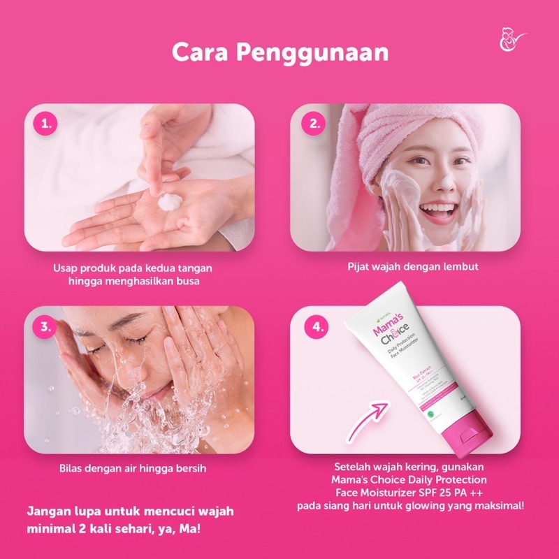 Mama's Choice Gentle Face Wash Mama Choice Pembersih Wajah Muka Ibu Hamil dan Menyusui Bahan Alami