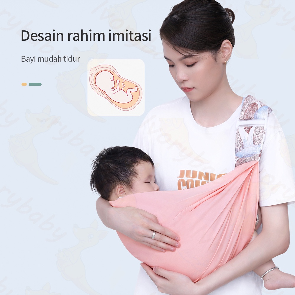 Ivorybaby Geos gendongan bayi meniru desain rahim baby carrier untuk 0-2 tahun