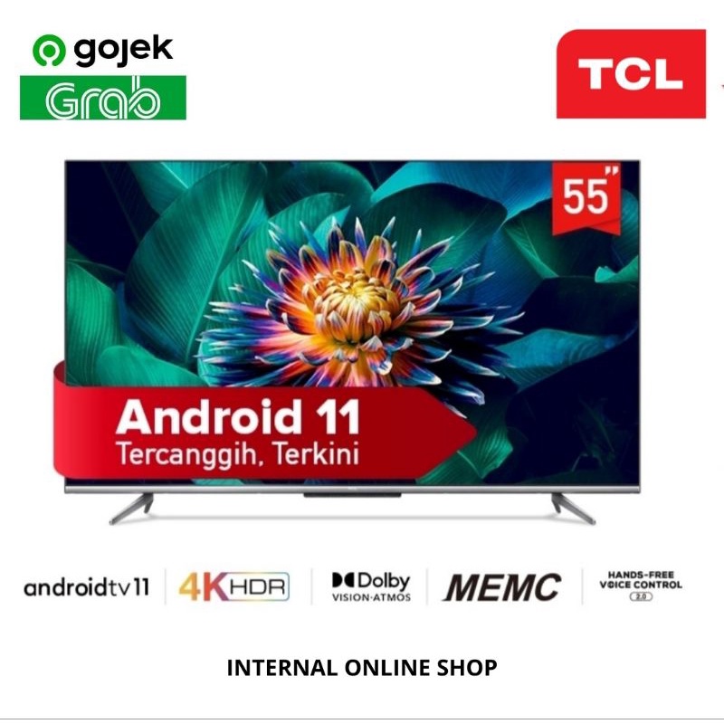 TCL 55A20 Smart TV 55 Inch Android 11 UHD 4K Garansi Resmi