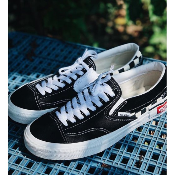 Vans Slipon Cut and Paste Black White