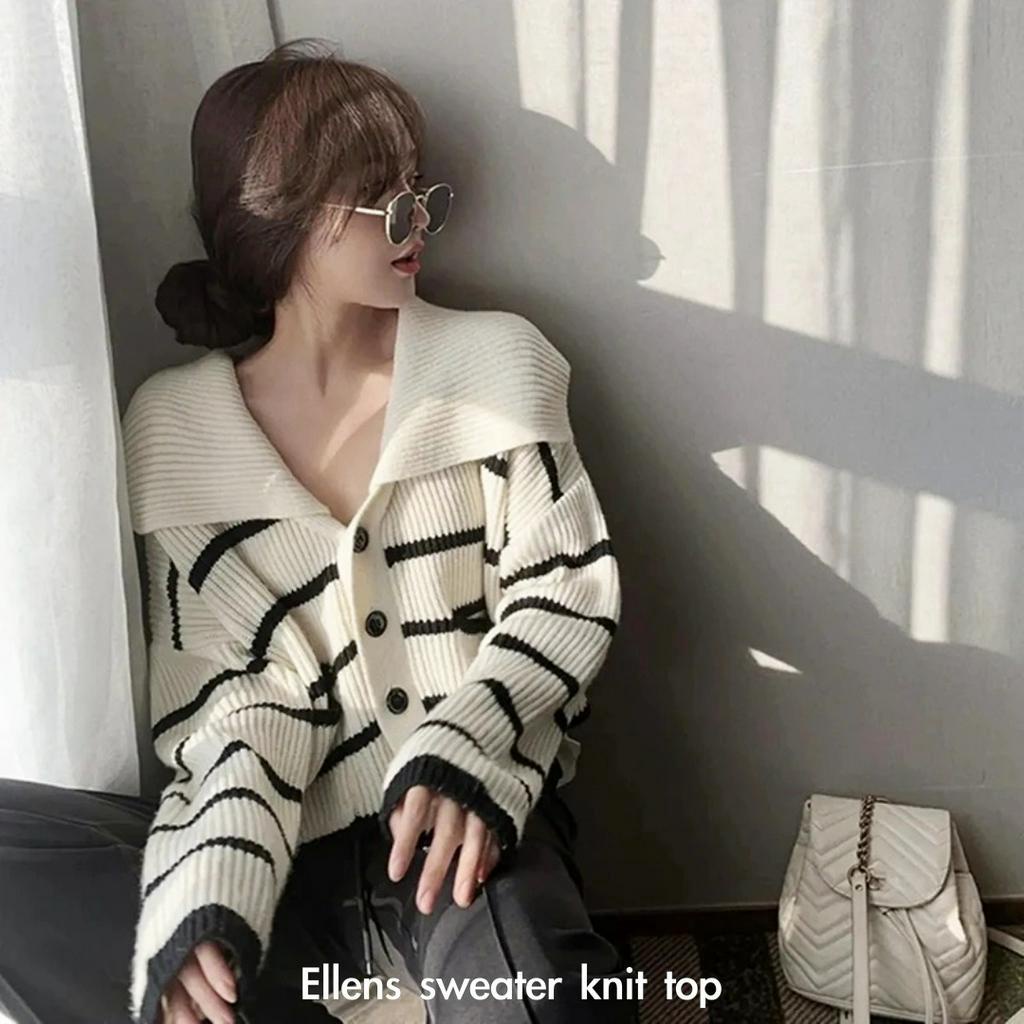 Ellens sweater knit top - Thejanclothes