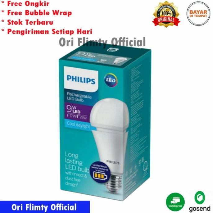 Lampu Emergency Led AC DC Philips Genius 9 Watt