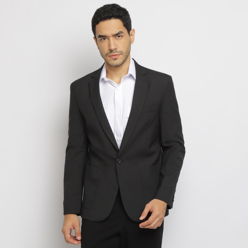 BLAZER PRIA/JAS PRIA SANTAI SEMI FORMAL JACKERTON (HITAM)