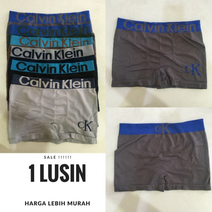 [MURAH] [COD] BOXER CELANA DALAM PRIA COWOK NIKE ADIDAS IMPORT SPORT KOLOR LUSINAN - Play Boy