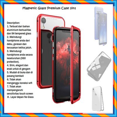 Oppo Realme Realme 5 Realme5pro 5PRO pro 5i 5s i s Casing Magnetic Metal Glass Hard Case 360