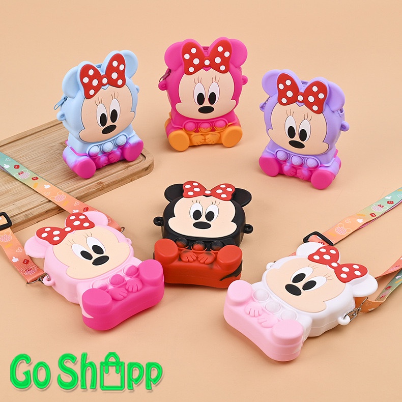 Tas Pop it Anak Karakter Mickey Import - Tas Anak Pop It Terbaru - Tas Selempang Anak Karakter Lucu - Tas Anak Lucu - Tas Anak Import [JL19]