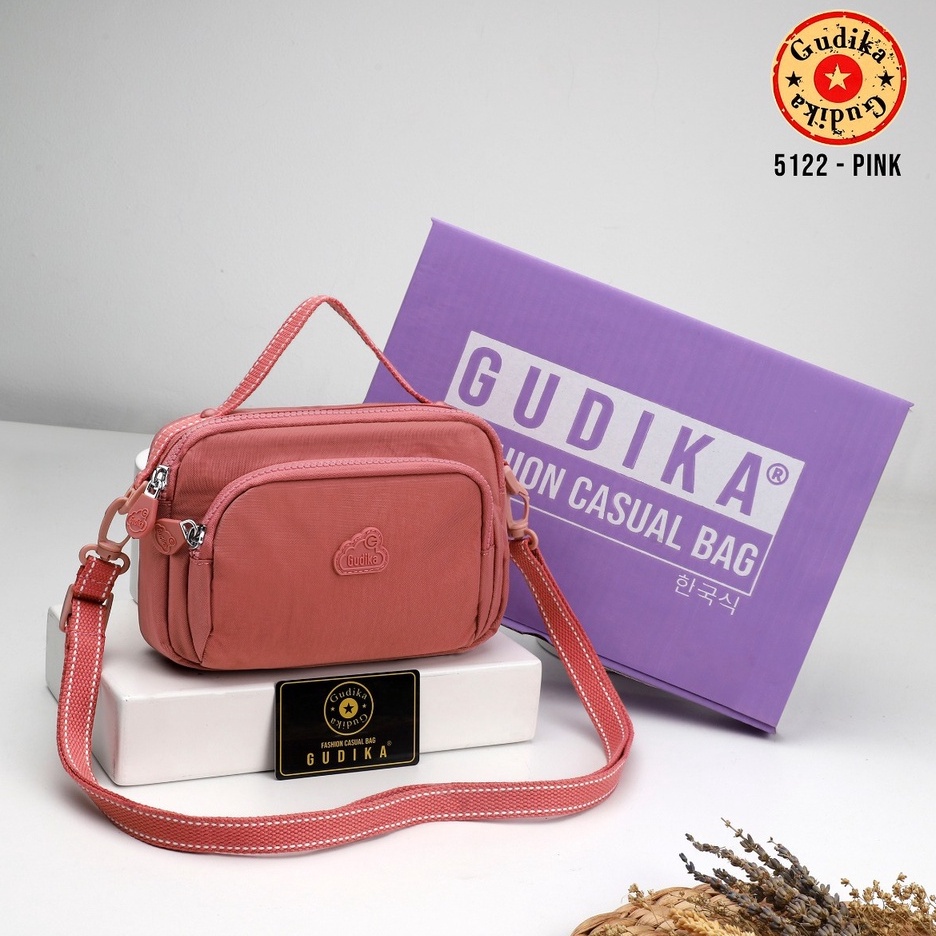 SALE GUDIKA 5122 Original - Tas Selempang Hp Gudika Fashionable Anti Air Import - Tas Wanita Selempang Bahu Import Korea Kekinian Terbaru Bahan Nylon Waterproof - Tas gudika bag - slingbag - tas mini - bag - cewek - fashion - branded - tas - slempang