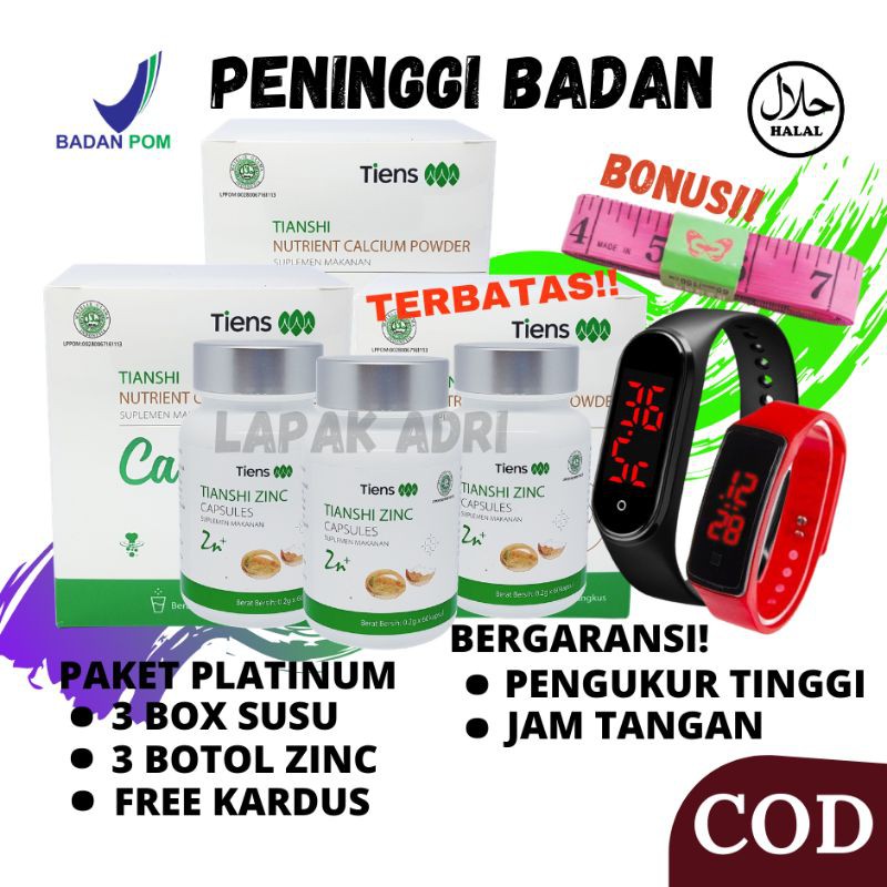 

SUPER GROW UP - OBAT PENINGGI BADAN SUSU ORIGINAL TIENS 100% PRODUK HALAL
