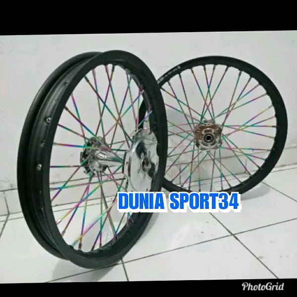 TOPPP Sepaket Velg Tromol Set Becak Jari2 Ninja 250 Karbu - Ninja 250 Fi - Z250 - Paketan Velg
