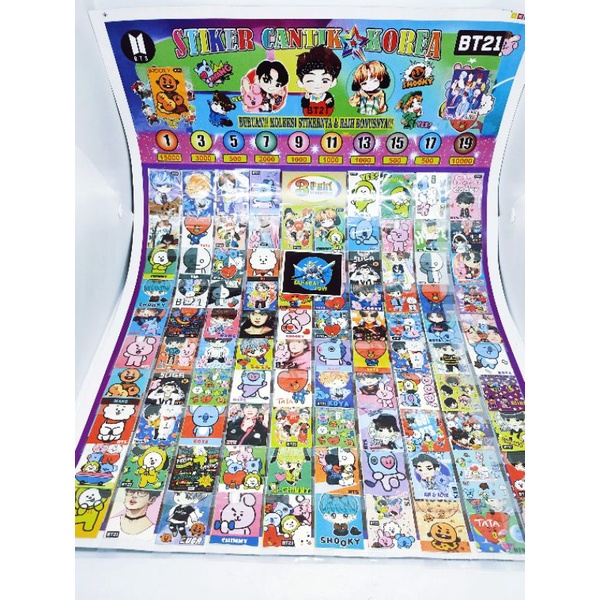 

Stiker persamaan gambar/ mentahan lotre isi 1lembar