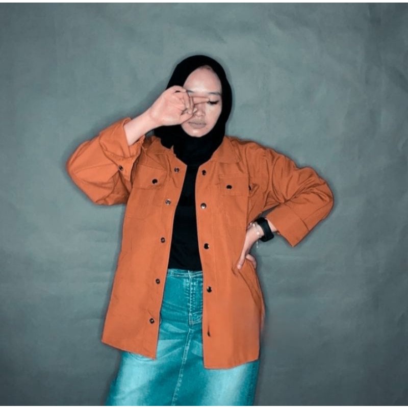 jaket semi parka wanita terlaris 1kg muat 3pcs fit over size