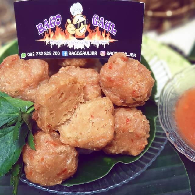 

Bakso goreng gaul Pedas frozen food isi 8/frozenfood/bakso frozen/ bakso homemade