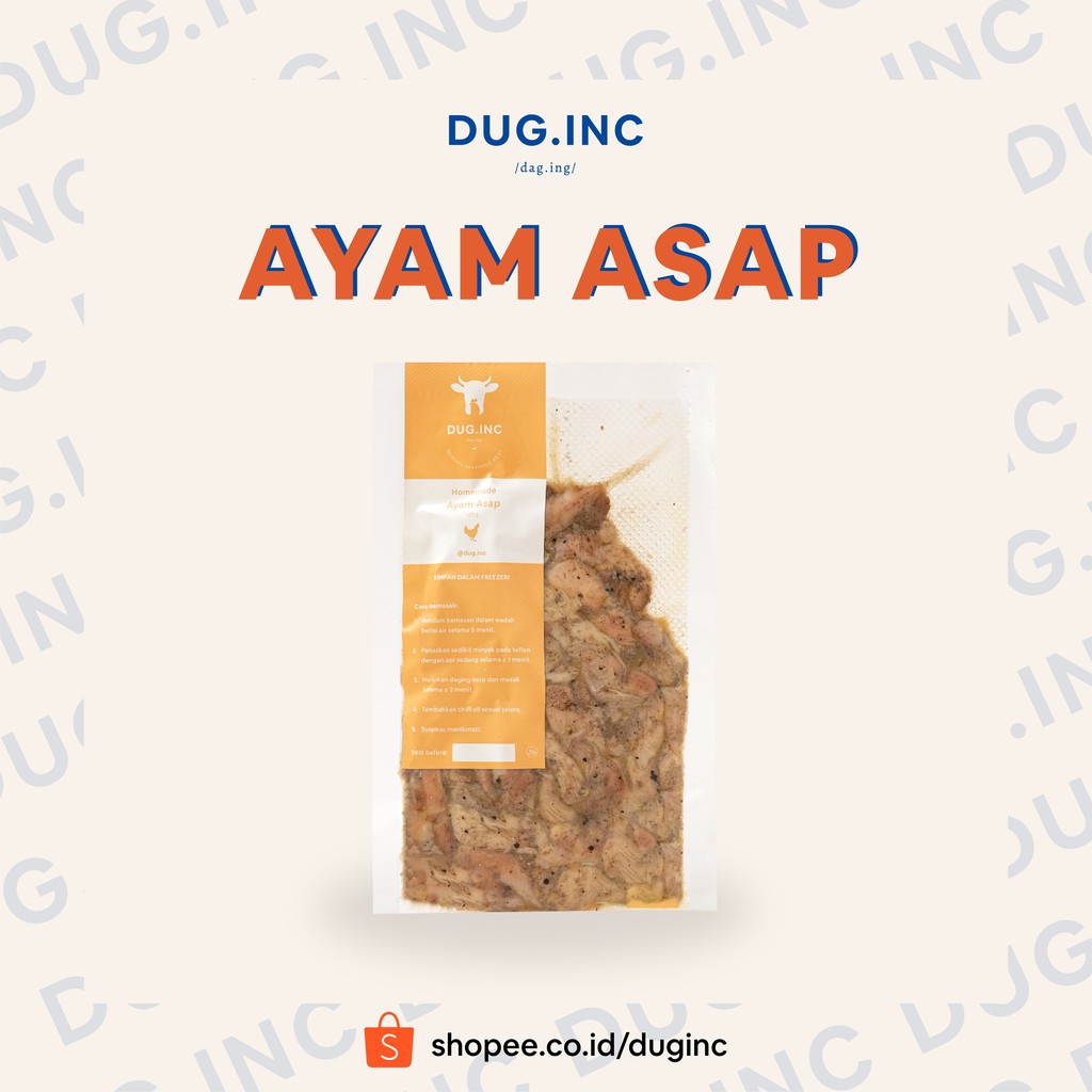 

Ayam Asap Dug.inc Daging Kemasan Cepat Saji 120gr Frozen Food