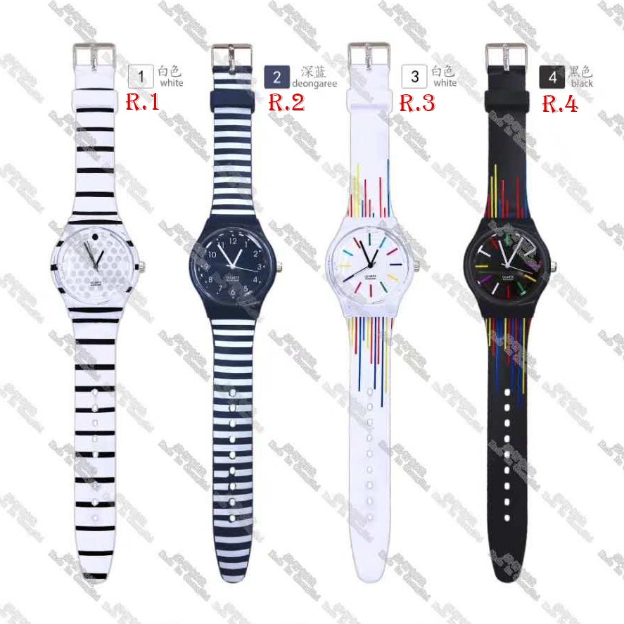 Jam Tangan Wanita Swatch Casual Watch Motif Banyak Warna 18 Model