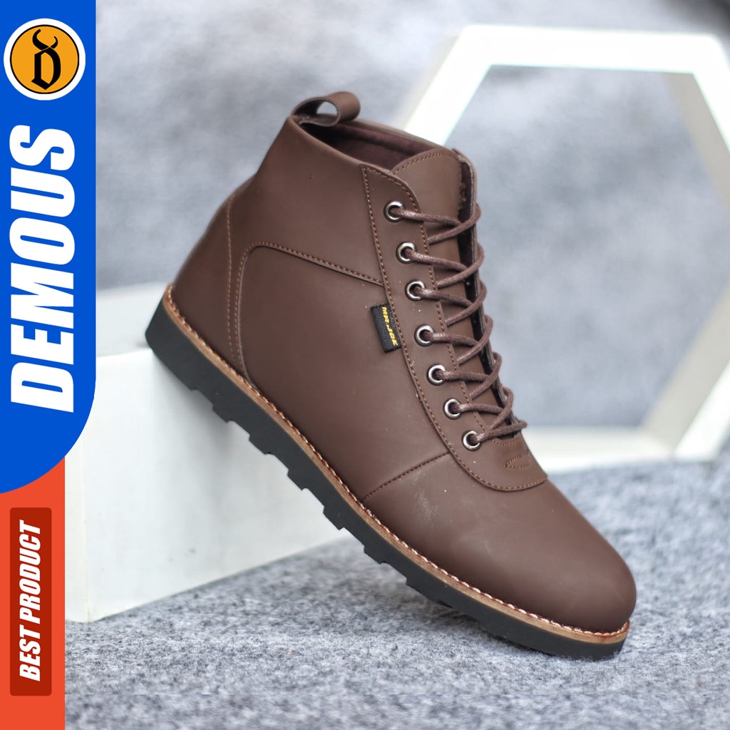 Sepatu Formal Pria Sepatu Casual Pria Kulit Pu Tali Sepatu Pantofel Kerja Kantor Kuliah Kondangan Sepatu Hitam Pria DEMOUS BARA