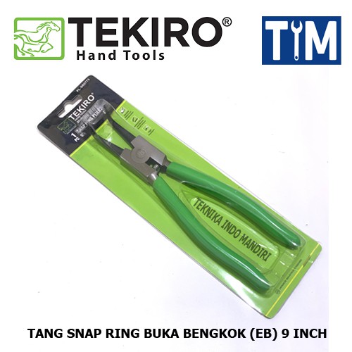 TEKIRO Tang Snap Ring Buka Bengkok (EB) 9 INCH / External Bent 9&quot;