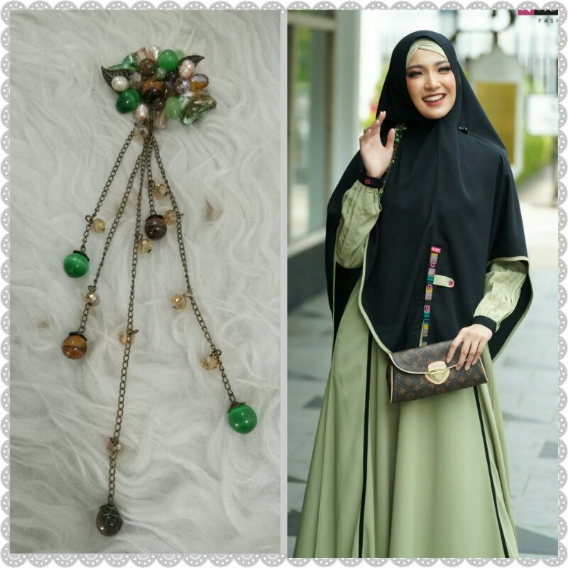 GAMIS AULIA FASHION PAKET HEMAT BROS SULTANA HIJAU HITAM