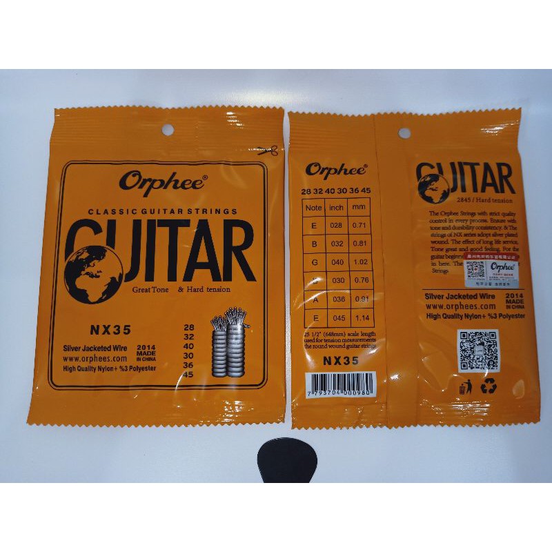 senar gitar Orphee klasik nylon senar gitar Orphee NX35