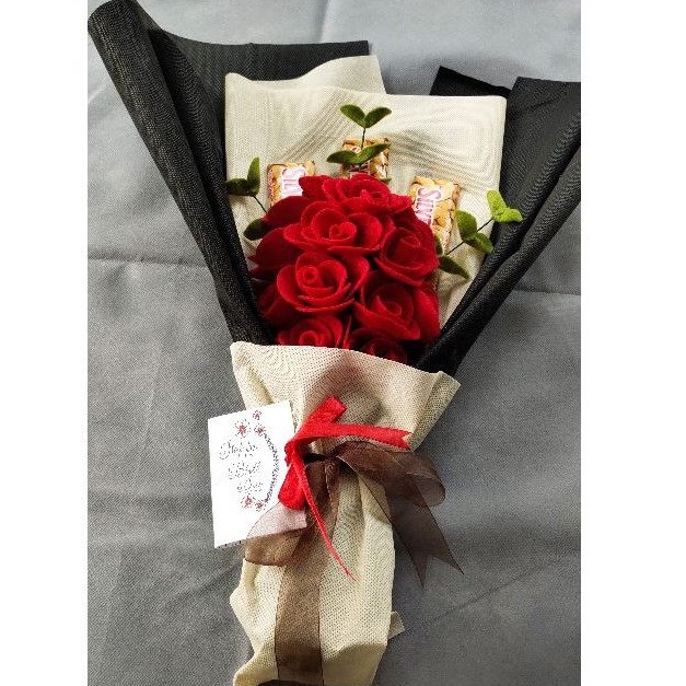 buket bunga dan coklat