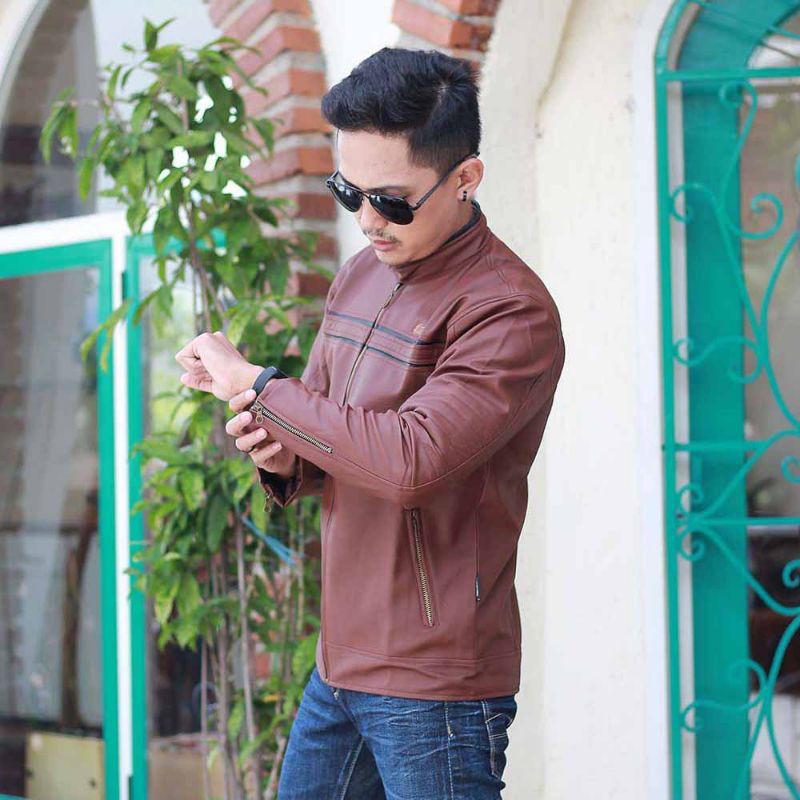 Jaket Kasual Pria Super Premium Original Jaket Motor Travelling Trendy Kulit