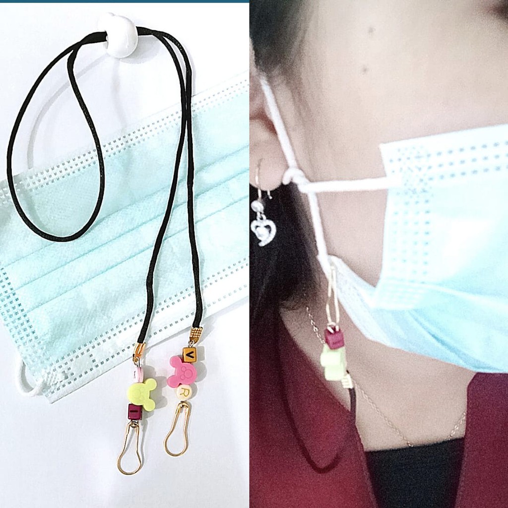 MASK STRAP KOREA CUSTOM Kalung masker Mutiara Strap Masker Rantai Custom Strap Masker Korea