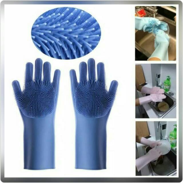 MAGIC SILICONE GLOVE SARUNG TANGAN CUCI PIRING SILIKON