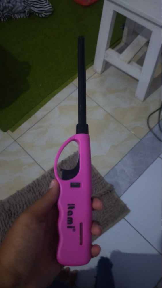 Korek Api Gas Panjang Pemantik Kompor Gas Warna-warni