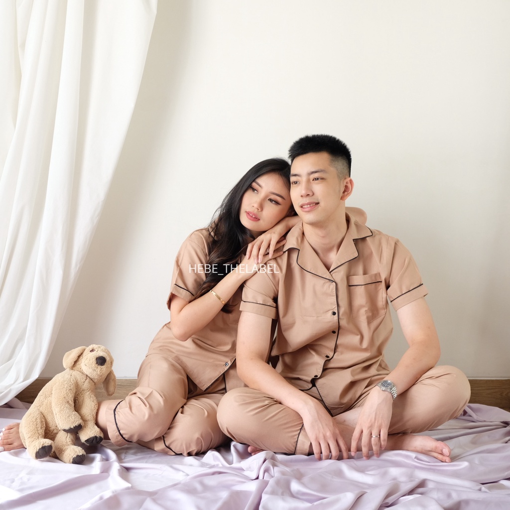 Couple Pajamas - Atasan Celana Baju Tidur Setelan