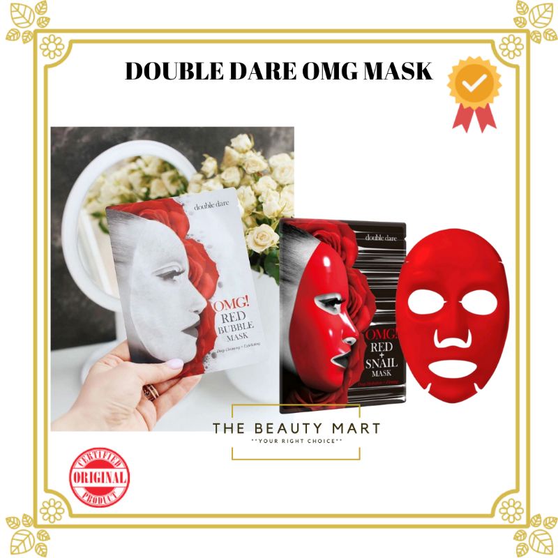 DOUBLE DARE OMG! Red Bubble Mask / Red Snail Mask 26g