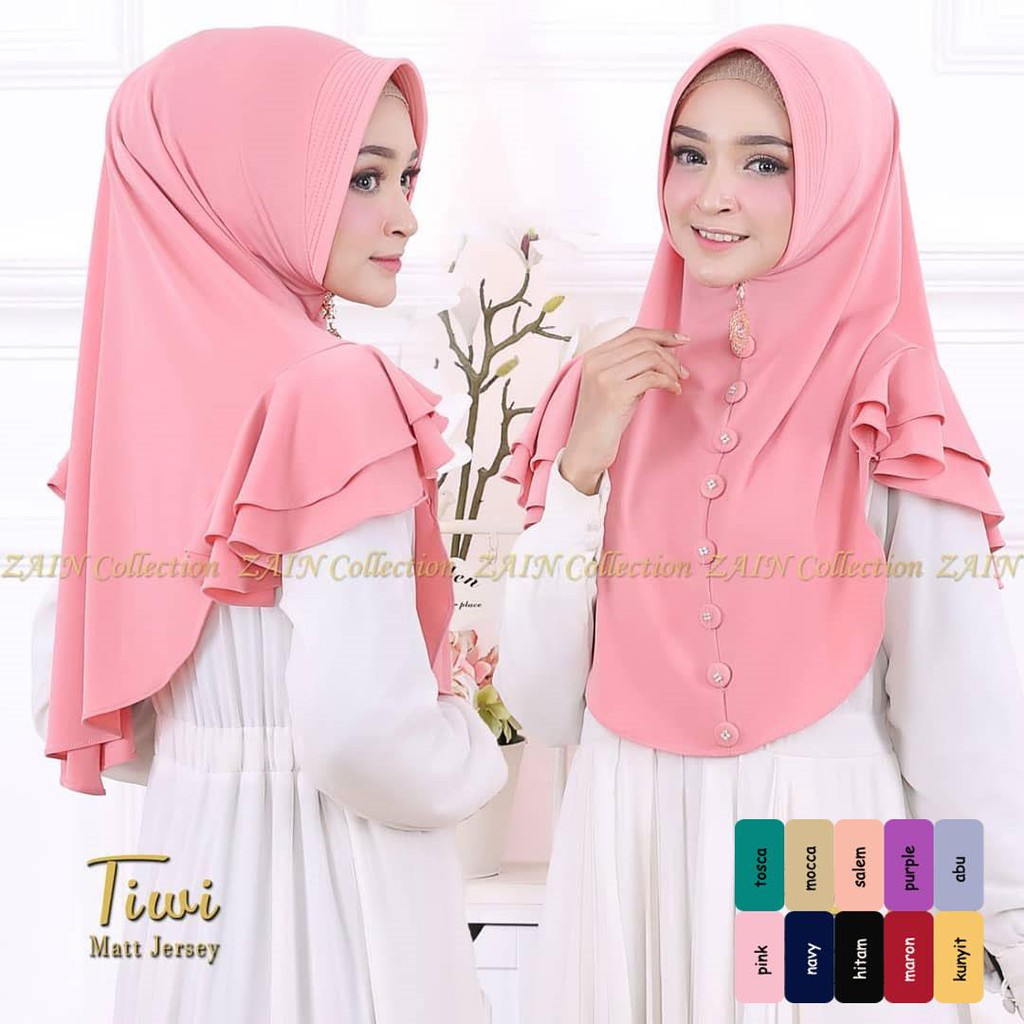 Nagita Jilbab Khimar Jilbab Instan Murah / Hijab Instan Syari / Pakaian Muslim / Jilbab Motif