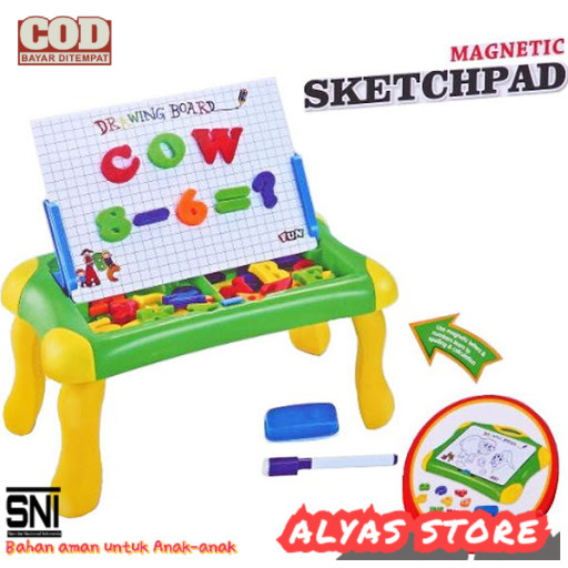 

Mainan Papan Tulis Magnetic Sketchpad No QJ9922