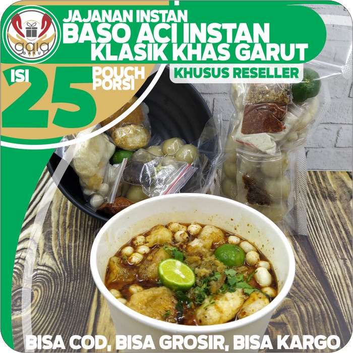 

- BARU Baso Aci Instan PAKET RESELLER isi 25pcs Khas Garutan Gallery Motekar