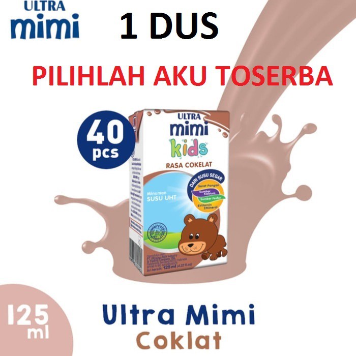 Susu Ultra Mimi Kids COKLAT (Cokelat) 125 ml - (1 DUS ISI 40)