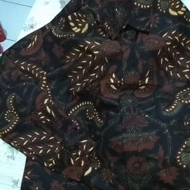 Kemeja Batik Pria Lengan Panjang M L Xl Xxl