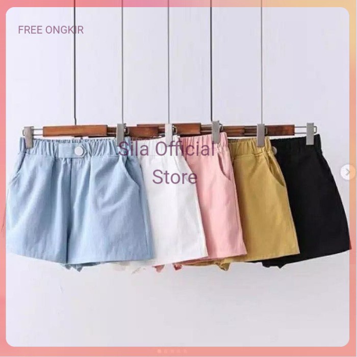 Ready Celana pendek anak perempuan / Bichon Pants / Hot Pants Remaja - Bichon Pants, Pink