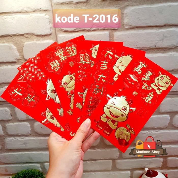 

Angpao Panjang Kerbau 2021 Angpau Merah Huruf Fu Hoki Emas Grosir - T 2010