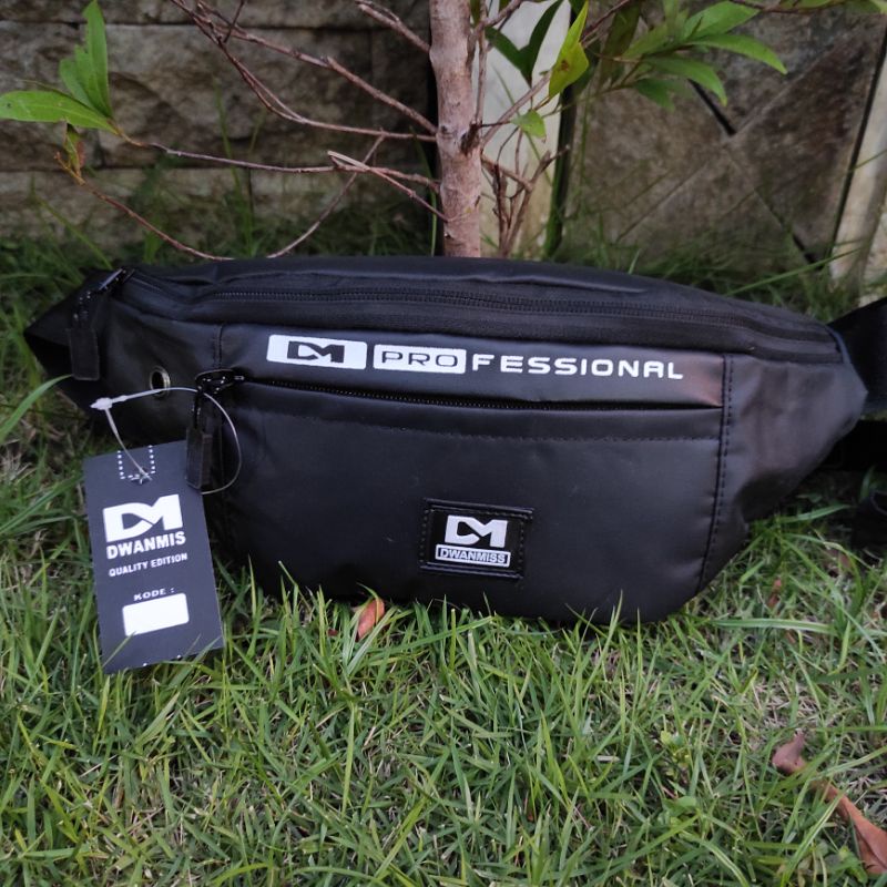 WaistBag Pria Original DM5 | Tas Selempang Pria Kanvas Premium | Tas Pria Best Seller