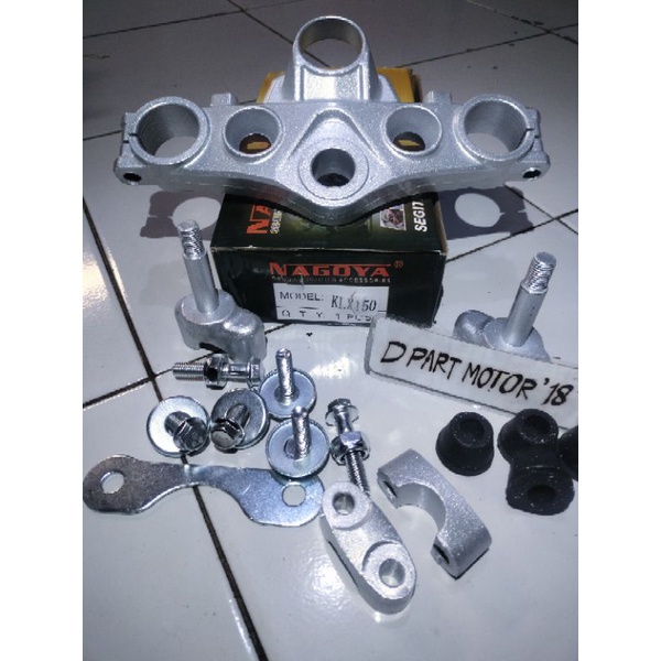 Segitiga atas dudukan stang Kawasaki KLX 150 Lama(BUKAN UP SIDE DOWN)Nagoya