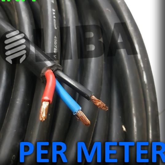 ♠ kabel hitam eterna nyyhy 3x4 / 3 x 4 serabut isi 3 /4mm 4 mm/meter sni ☟