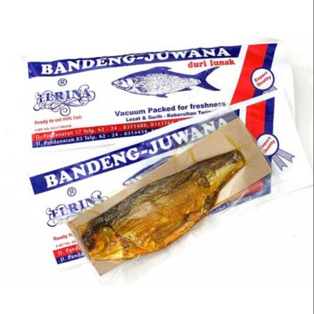 

Bandeng Juwana Elrina, duri lunak vacum kering (sedang)