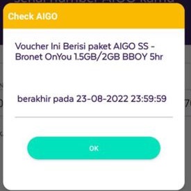 Vocher Axis 1,5 GB 5 hari 160kota/kabupaten zona Boy/BBro cek zonasi difoto berikutnya