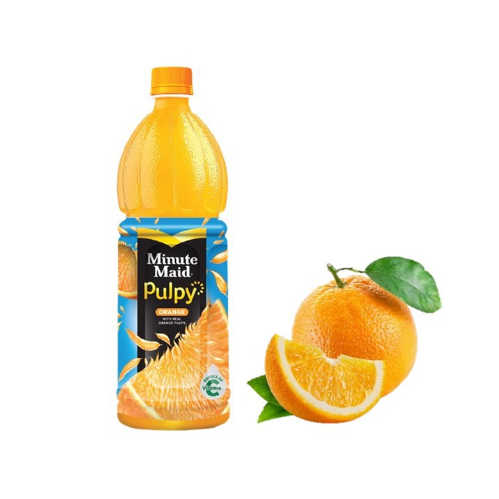 Minute Maid Pulpy Orange Pet 1 L Shopee Indonesia