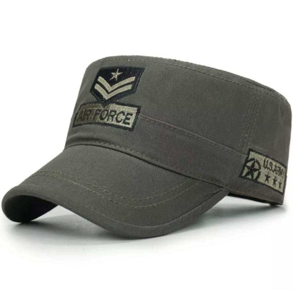 Topi Komando Air Force Terlaris/ Topi Militer Pria Terbaru