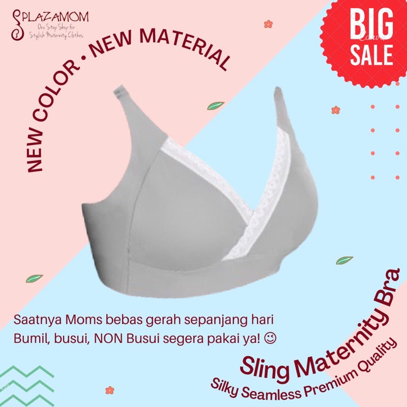 Bra menyusui bh busui sling maternity bra cross over crossover cup pregnancy bumil hamil breastfeeding bahan silky seamless kualitas premium nyaman dipakai dingin menyerap keringat praktis cup tinggal ditarik buat akses Payudara PD cocok untuk NON busui