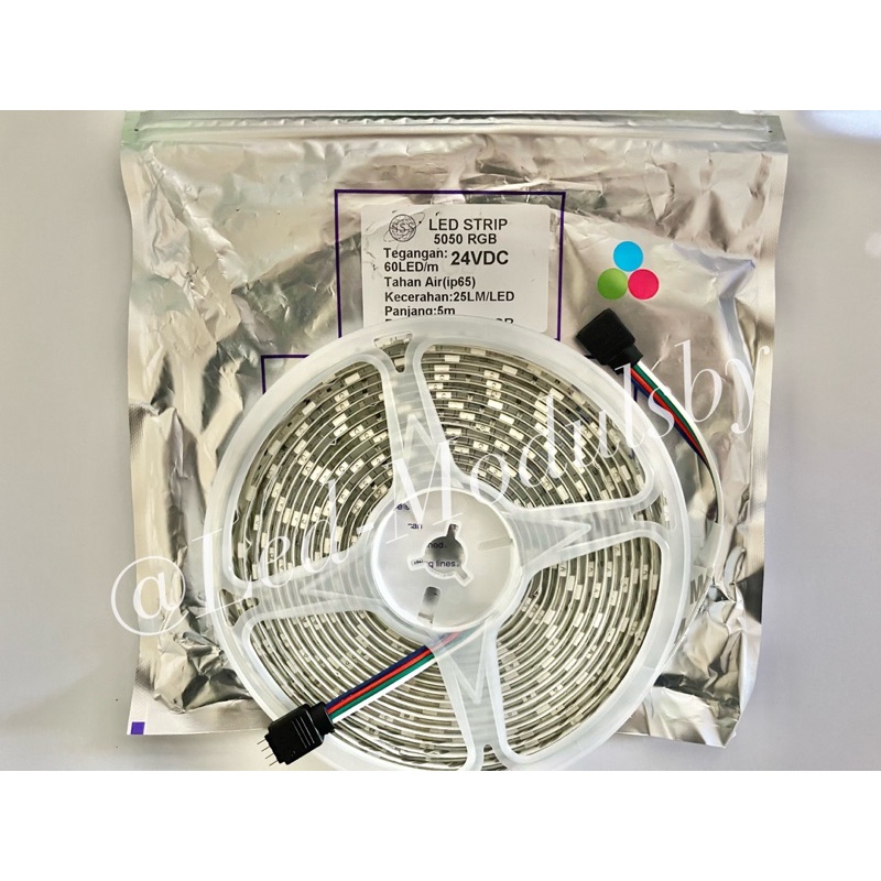 Led Flex Strip 5050 RGB 24Volt IP65 300LED (5meter)