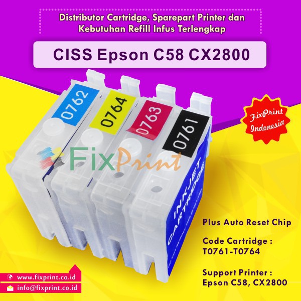 CISS Epson C58 CX2800, Printer Epson C-58 CX-2800