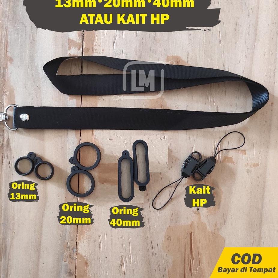 

[KODE PRODUK KITM84779] Lanyard Pods & HP Polos Hitam