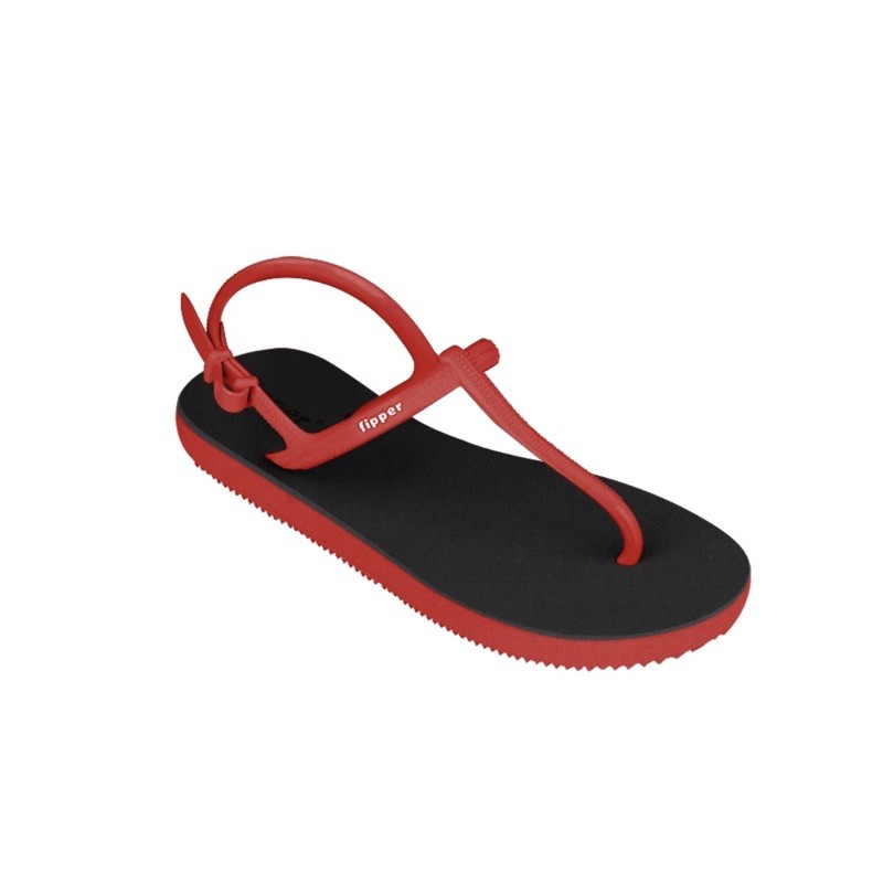 Sandal Fipper Strappy Original - Black / Red