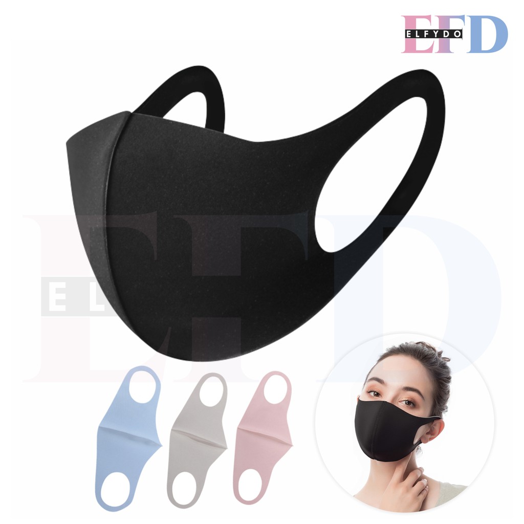 ELFYDO MS01 Masker Scuba Kain Dewasa Dan Anak Warna Polos Earloop